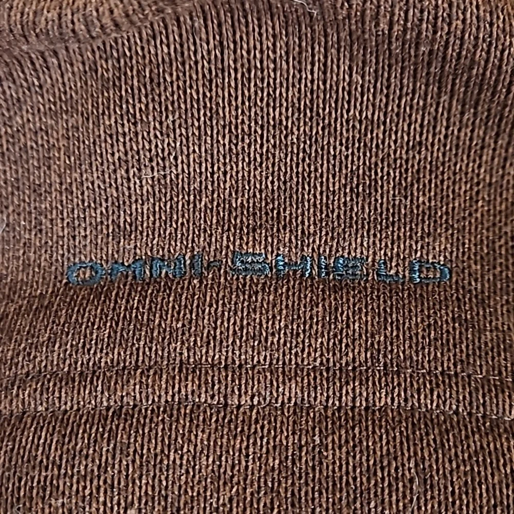 Columbia Titanium Omni Shield Spice Brown Fleece Backed Sweater Jacket Size S